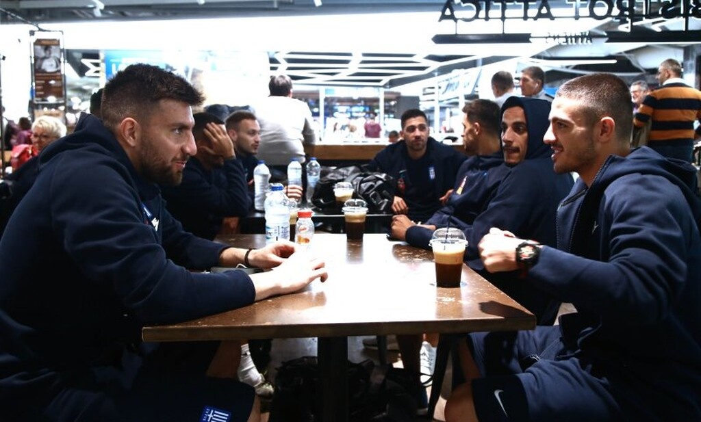 Εθνική Ελλάδας: Η αναχώρηση για την Ιταλία (photos)