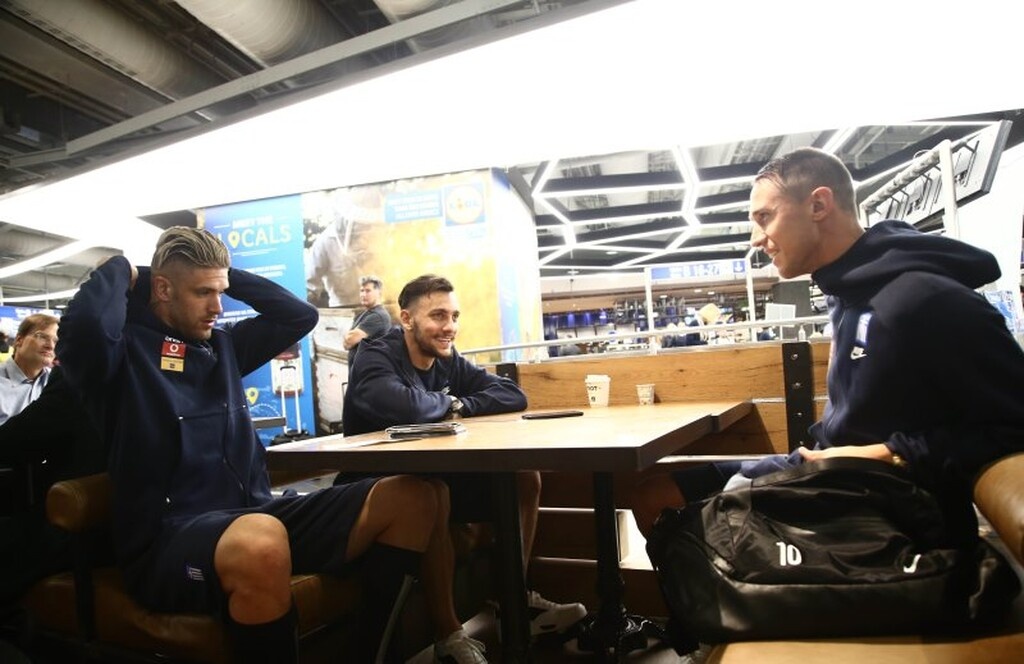 Εθνική Ελλάδας: Η αναχώρηση για την Ιταλία (photos)