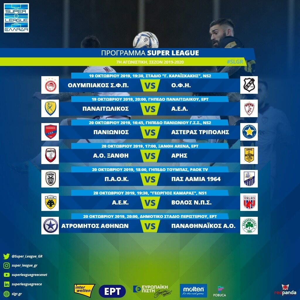 Super League: Αλλαγές στο πρόγραμμα την Κυριακή ελέω VAR