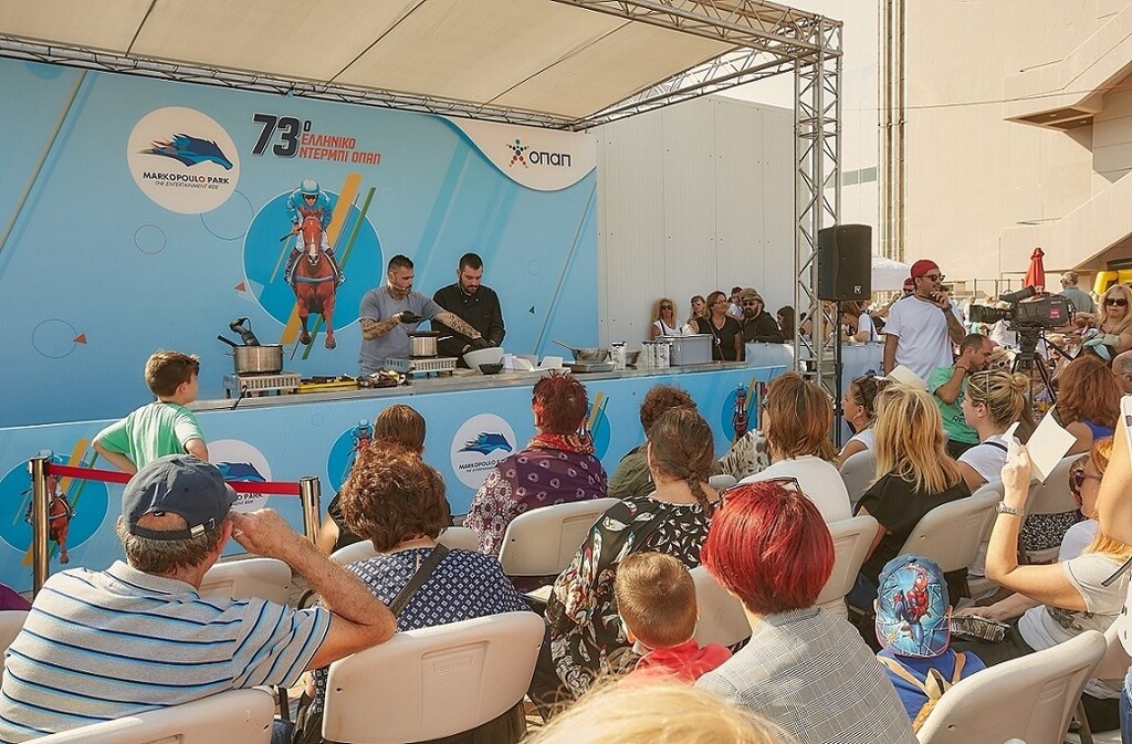 Μάθημα μαγειρικής στο Markopoulo Park από τον Διονύση Αλέρτα