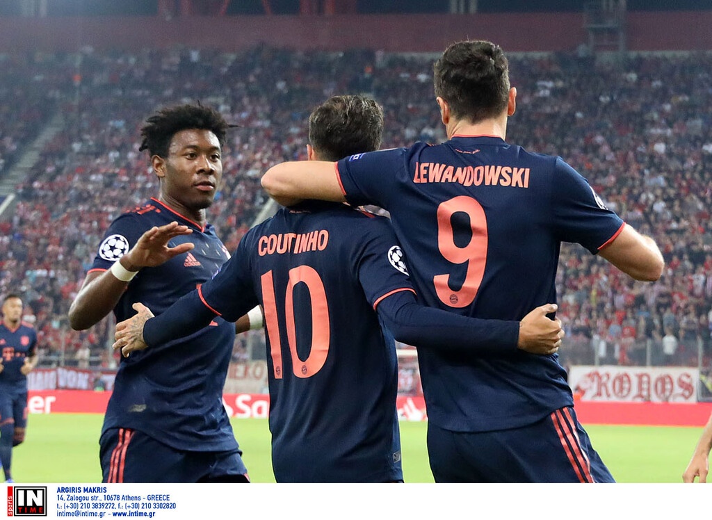 Ολυμπιακός-Μπάγερν Μονάχου: Ο Λεβαντόφσκι ξαναχτύπησε και έκανε την ανατροπή (video+photos)