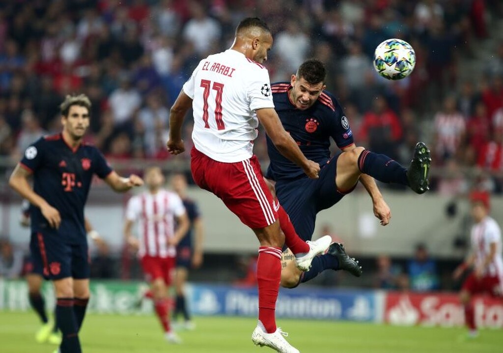 Ολυμπιακός – Μπάγερν Μονάχου: Το… κάρφωσε και τρελάθηκε ο Ελ Αραμπί (video+photos)