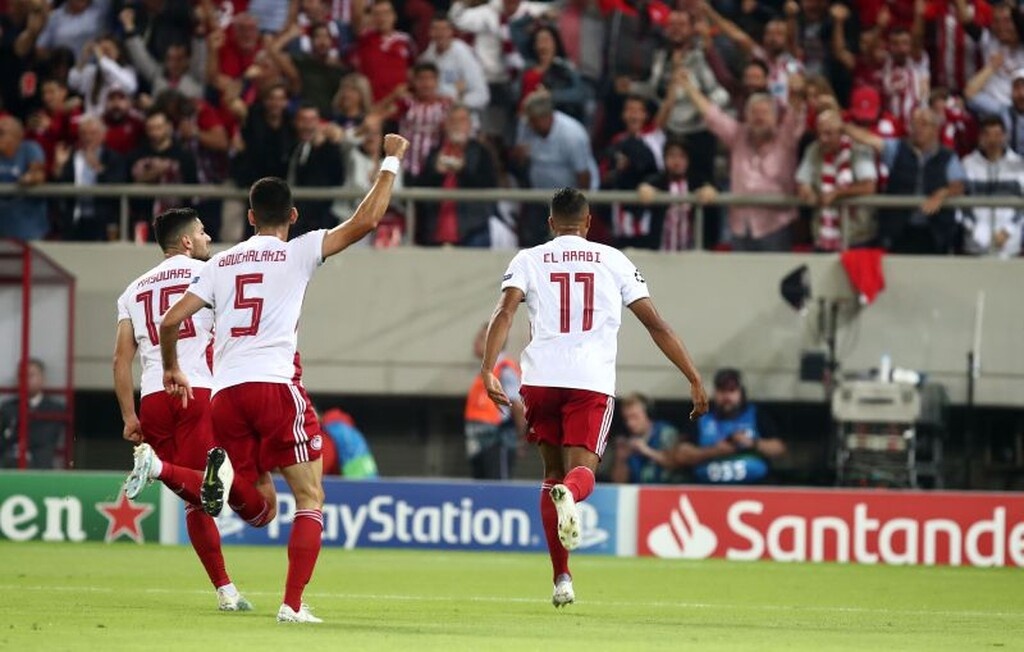 Ολυμπιακός – Μπάγερν Μονάχου: Το… κάρφωσε και τρελάθηκε ο Ελ Αραμπί (video+photos)