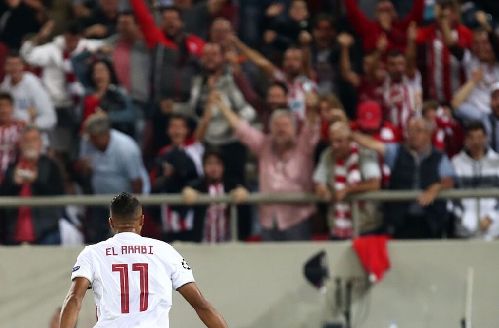 Ολυμπιακός – Μπάγερν Μονάχου: Το… κάρφωσε και τρελάθηκε ο Ελ Αραμπί (video+photos)