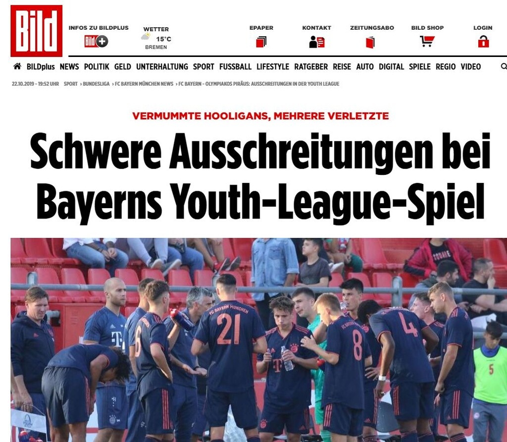 Πρώτο θέμα στη γερμανική Bild