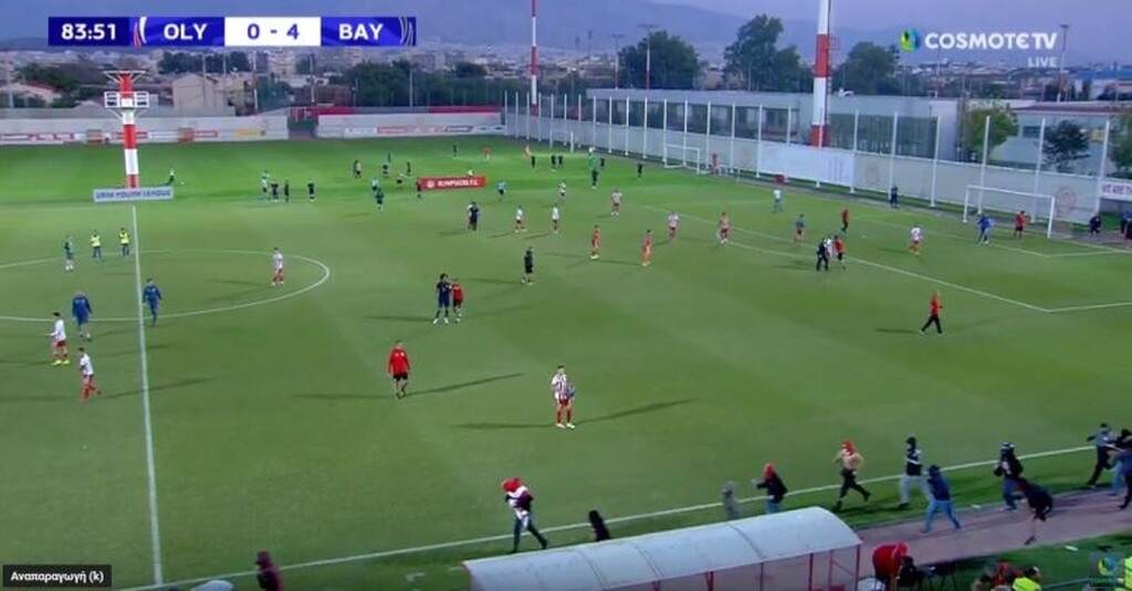 «Ντου» κουκουλοφόρων στο Ολυμπιακός – Μπάγερν για το Youth League! (photos+video)