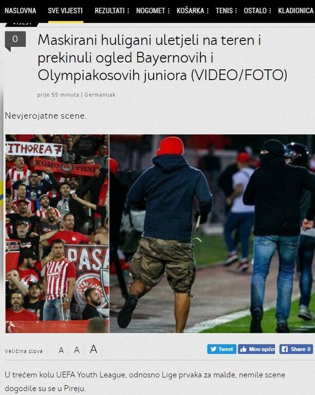 Η germanijak από την Ουγγαρία κάνει λόγω για την εισβολή των χούλιγκαν.
