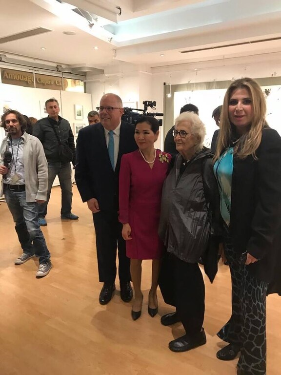 Εγκαινιάστηκε η έκθεση της Μίνας Παπαθεοδώρου Βαλυράκη και της Yumi Hogan