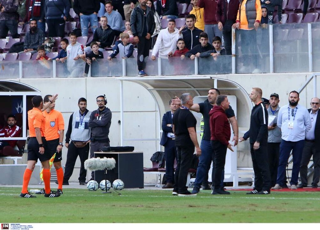 Έξαλλος ο Κούγιας με Κομίνη στο ΑΕΛ-ΟΦΗ - «Ντου», αποβολή και ανακοίνωση με... ΑΕΚ (photos)