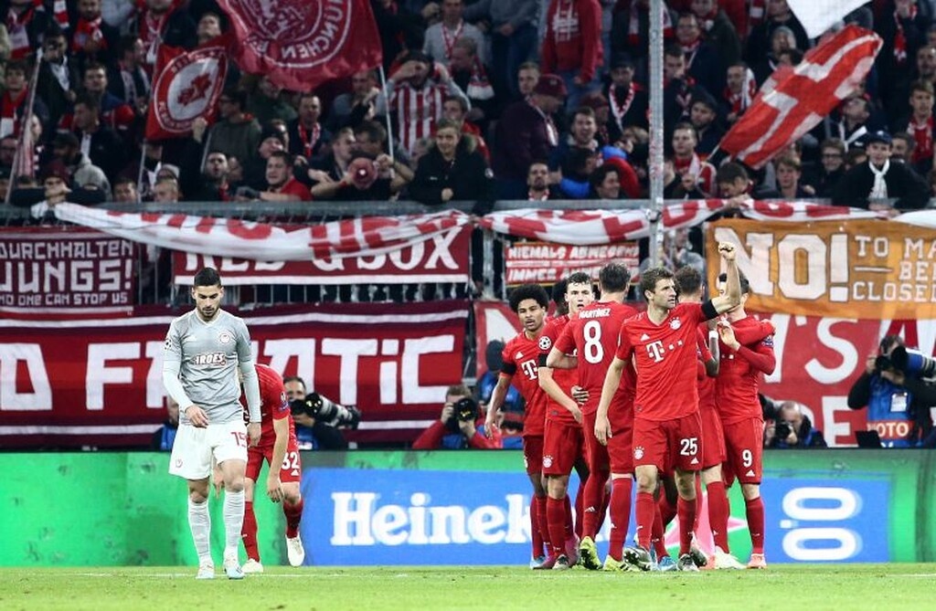 Μπάγερν Μονάχου – Ολυμπιακός 2-0: Η ποιότητα «λύγισε» τον Σα (video+photos)