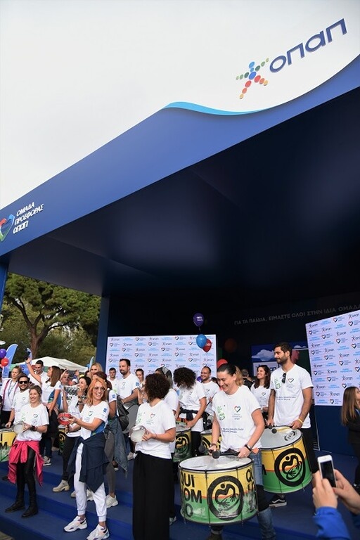 Το περίπτερο του ΟΠΑΠ στο χωριό των χορηγών