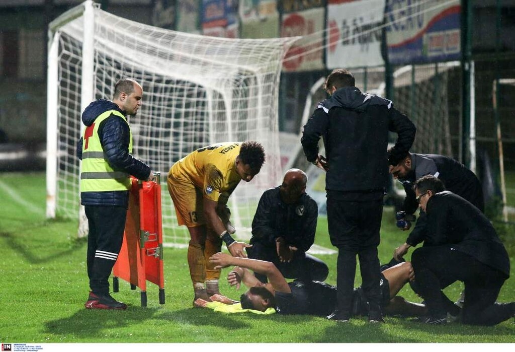 ΠΑΟΚ: «Πάγωσαν» με Ζαμπά στη Δράμα - Η στιγμή του τραυματισμού του (video&photos)