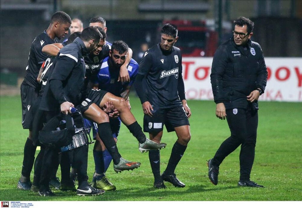ΠΑΟΚ: «Πάγωσαν» με Ζαμπά στη Δράμα - Η στιγμή του τραυματισμού του (video&photos)