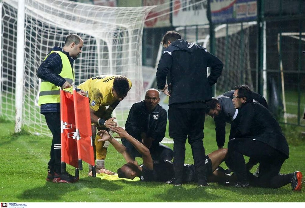 ΠΑΟΚ: «Πάγωσαν» με Ζαμπά στη Δράμα - Η στιγμή του τραυματισμού του (video&photos)