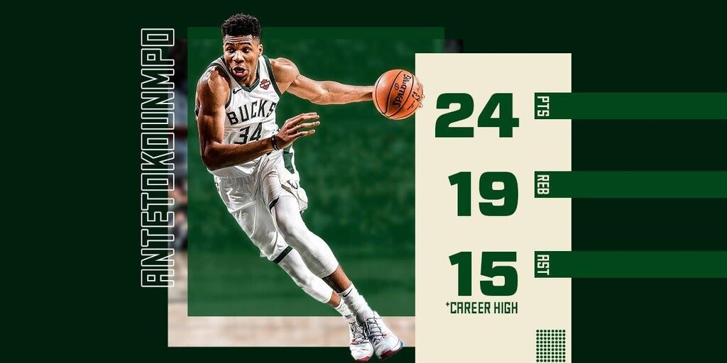 ΝΒΑ: Το νέο triple - double του Γιάννη! (photos+video)