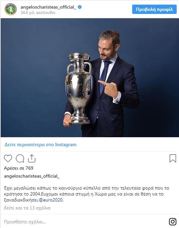 Στα χέρια του Χαριστέα και πάλι η κούπα του Euro!