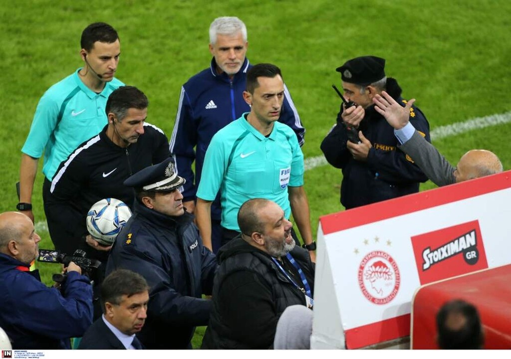 Ολυμπιακός-ΠΑΟΚ: Καταγγελία για «ντου» στους διαιτητές στο ημίχρονο! (photos)