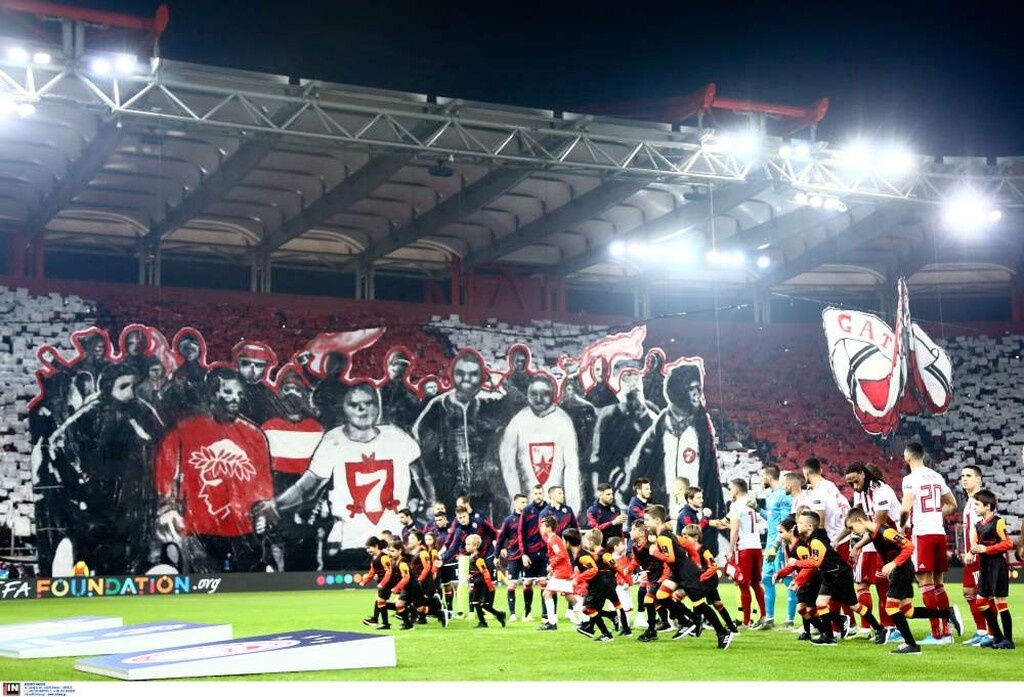 Ολυμπιακός-Ερυθρός Αστέρας: Το τρομερό κορεό στο «καυτό» Καραϊσκάκη (photos&video)