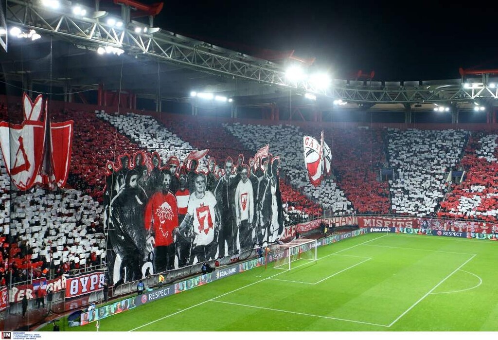 Ολυμπιακός-Ερυθρός Αστέρας: Το τρομερό κορεό στο «καυτό» Καραϊσκάκη (photos&video)