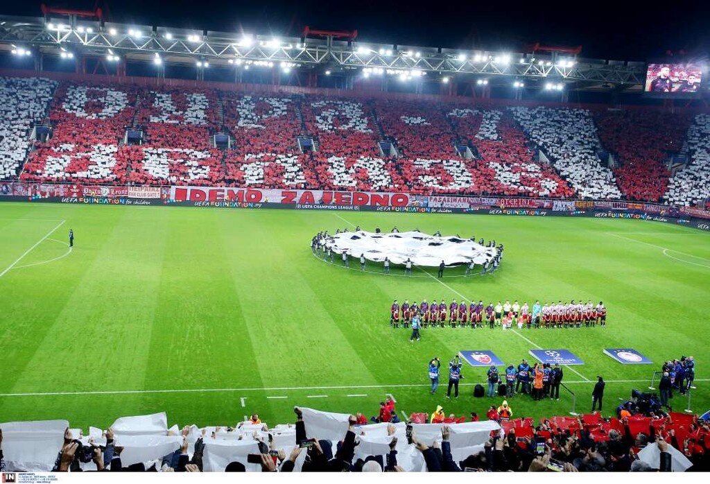 Ολυμπιακός-Ερυθρός Αστέρας: Το τρομερό κορεό στο «καυτό» Καραϊσκάκη (photos&video)