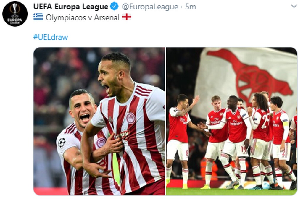 LIVE CHAT η κλήρωση του Ολυμπιακού στο Europa League