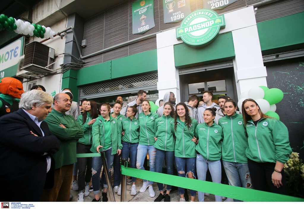 Λαμπρά εγκαίνια του νέου PAO Shop στη Λεωφόρο (videos+photos)