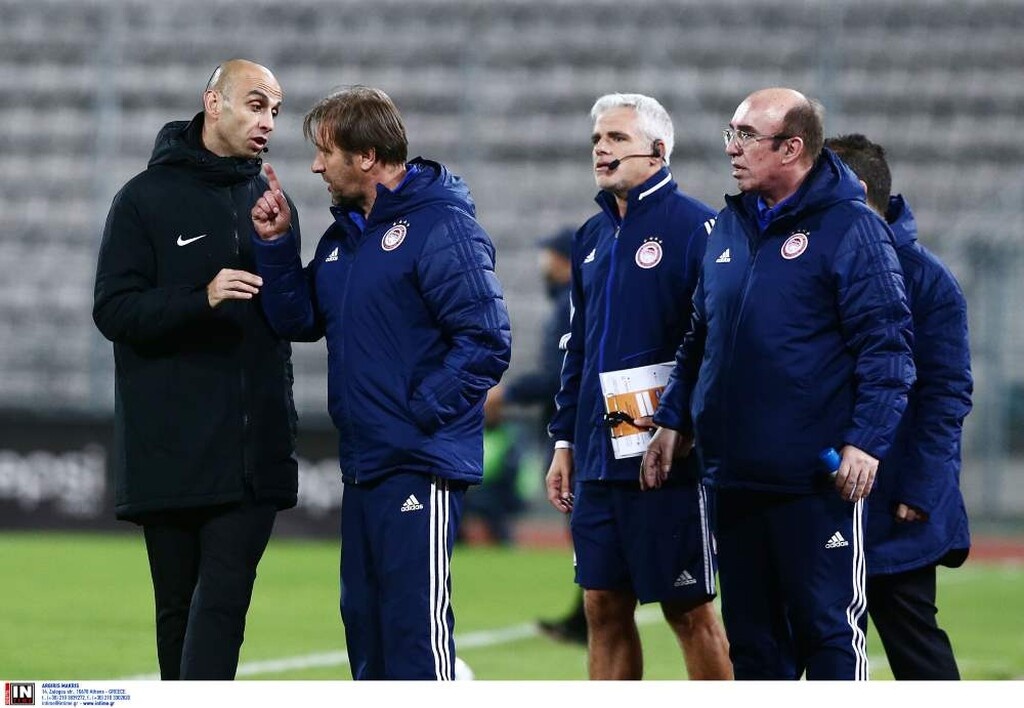 Βόλος-Ολυμπιακός: Ένταση και σύρραξη Μπέου-Καραπαπά! (photos&video)