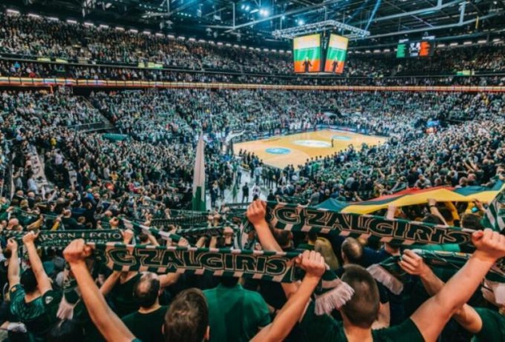 1. Zalgirio Arena (Ζαλγκίρις Κάουνας) - Μέσος όρος θεατών: 14.602