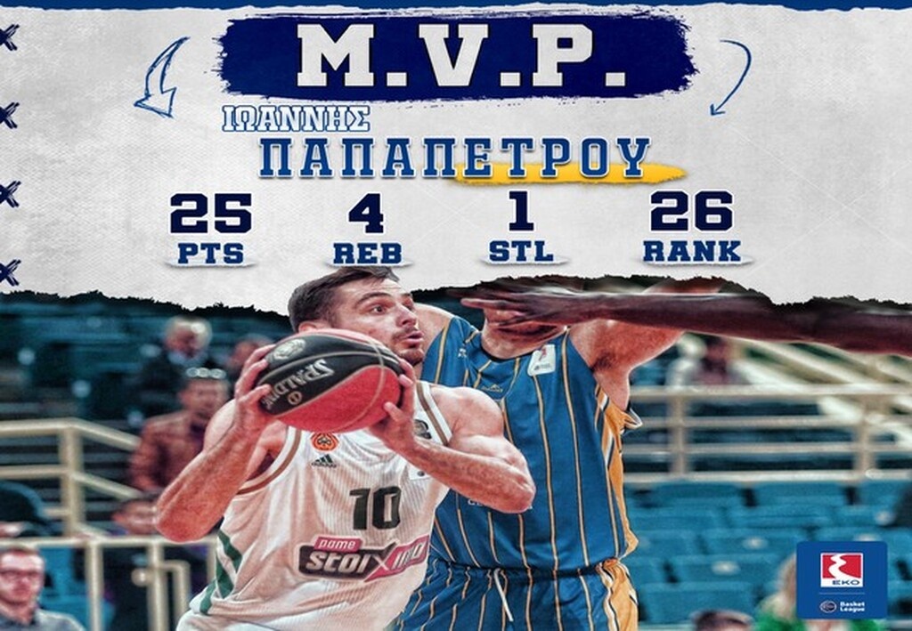 Basket League: MVP ο «καυτός» Παπαπέτρου, εντυπωσιακό Top-5 (video+photos))