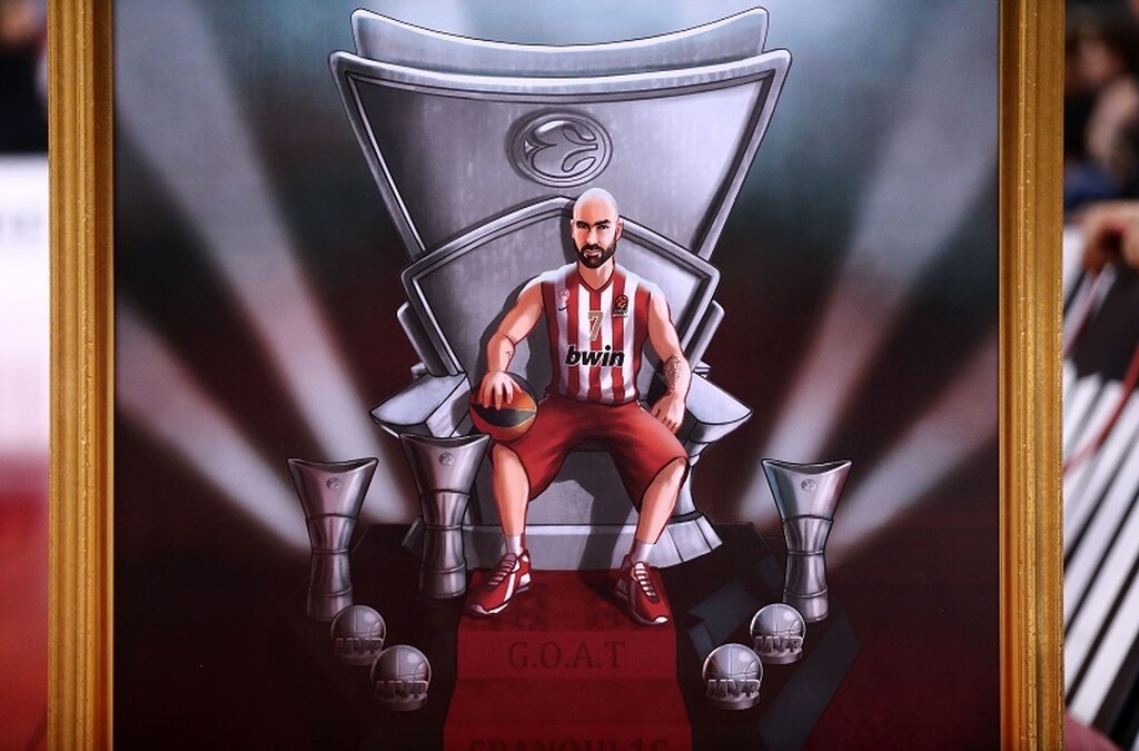 Ολυμπιακός - Άλμπα: Τιμήθηκε ο Σπανούλης! (photos)