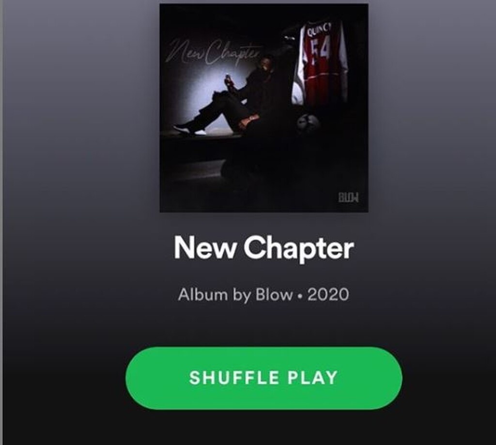 Τώρα, ετοιμάζεται να μπει δυνατά στη ραπ μουσική σκηνή ως blow και κυκλοφορεί το πρώτο του μουσικό άλμπουμ με τίτλο «New Chapter».