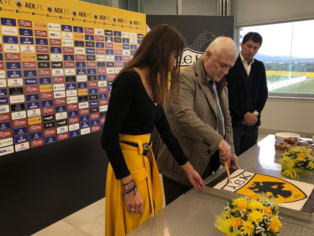 ΑΕΚ: Ο Μελισσανίδης έκοψε την πίτα για το 2020 (photos)