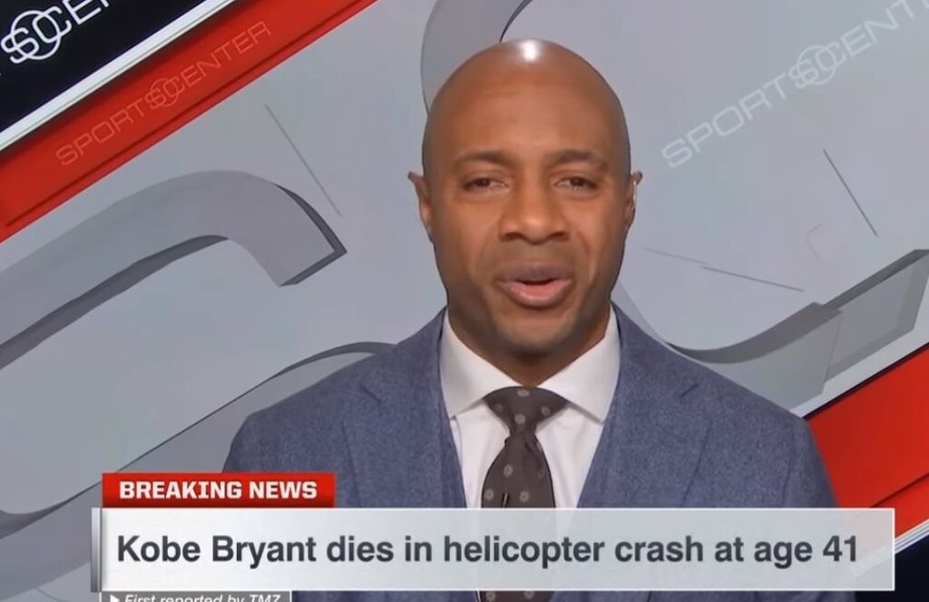 Σχολιαστής του ESPN «λυγίζει» on air για τον θάνατο του Κόμπι Μπράιαντ (video+photos)