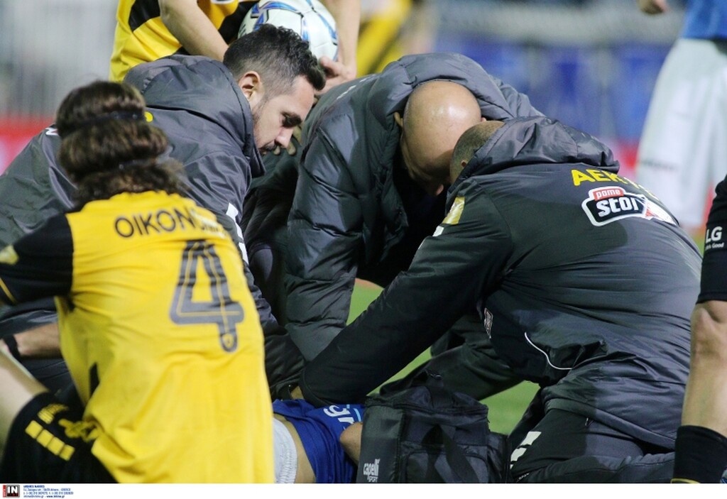 «Πάγωσαν» με Γιακουμάκη στο Περιστέρι - Η στιγμή του σοκαριστικού τραυματισμού (photos&video)