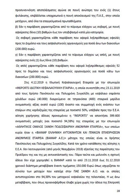 Αυτό είναι όλο το σκεπτικό της εισήγησης της ΕΕΑ για ΠΑΟΚ και Ξάνθη! (photos)