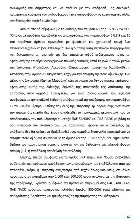 Αυτό είναι όλο το σκεπτικό της εισήγησης της ΕΕΑ για ΠΑΟΚ και Ξάνθη! (photos)