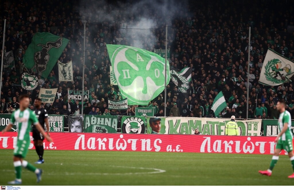 Παναθηναϊκός-ΠΑΟΚ: Πανό στο ΟΑΚΑ για Σαββίδη, Μαρινάκη
