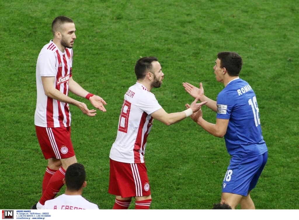 Ολυμπιακός-Λαμία 3-2: Η αποβολή του Ρόμανιτς και ο εκνευρισμός του Μάντζιου (video&photos)