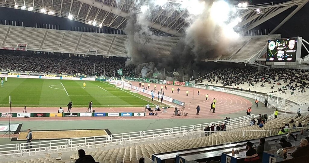 Παναθηναϊκός-ΠΑΟΚ: Πανό στο ΟΑΚΑ για Σαββίδη, Μαρινάκη