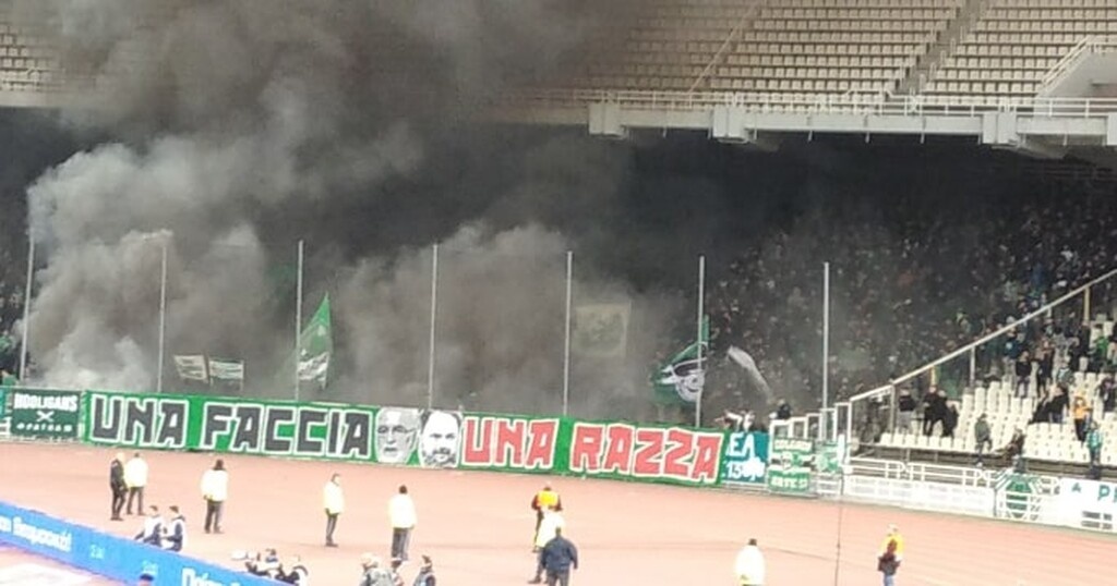 Παναθηναϊκός-ΠΑΟΚ: Πανό στο ΟΑΚΑ για Σαββίδη, Μαρινάκη