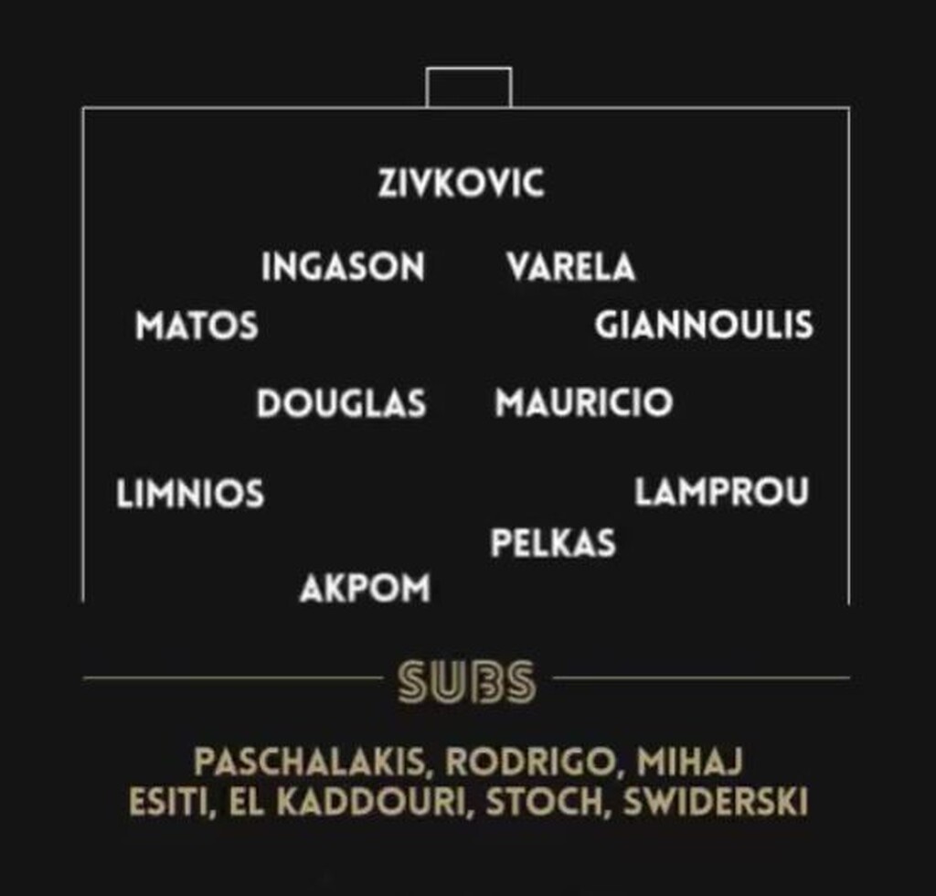 ΑΕΛ-ΠΑΟΚ: Η «ασπρόμαυρη» ενδεκάδα (photo)