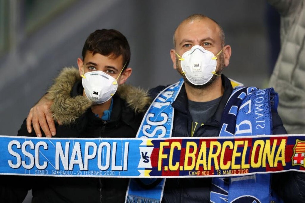 Champions League: Γεμάτο μάσκες λόγω κοροναϊού το «Σάο Πάολο» (photos)