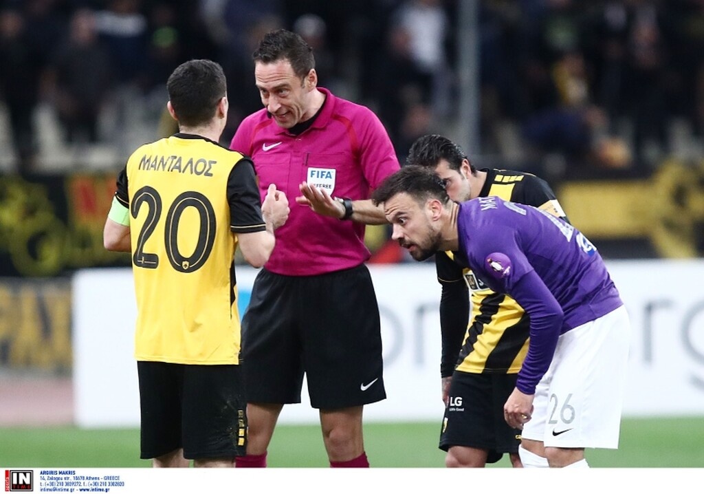 Ένταση και καθυστέρηση στο δεύτερο ημίχρονο στο ΟΑΚΑ, έξαλλοι με το πέναλτι στην ΑΕΚ (photos)