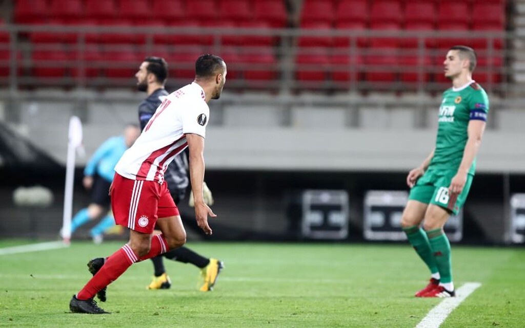 Ολυμπιακός-Γουλβς: Το… κάρφωσε πάλι ο Ελ Αραμπί (video+photos)