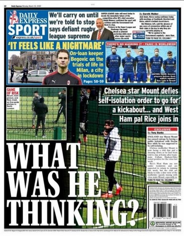 Κορονοϊός: Χαρακτηρίζουν «ηλίθιους» του παίκτες της Τσέλσι που πήγαν βόλτα! (photos)