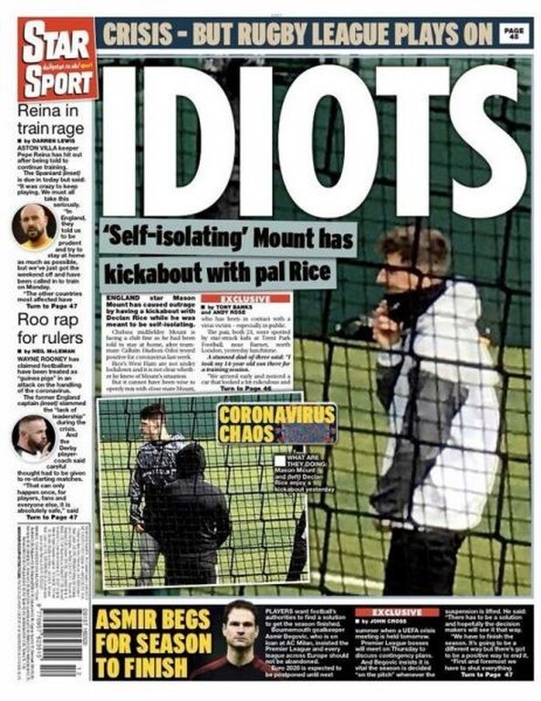 Κορονοϊός: Χαρακτηρίζουν «ηλίθιους» του παίκτες της Τσέλσι που πήγαν βόλτα! (photos)