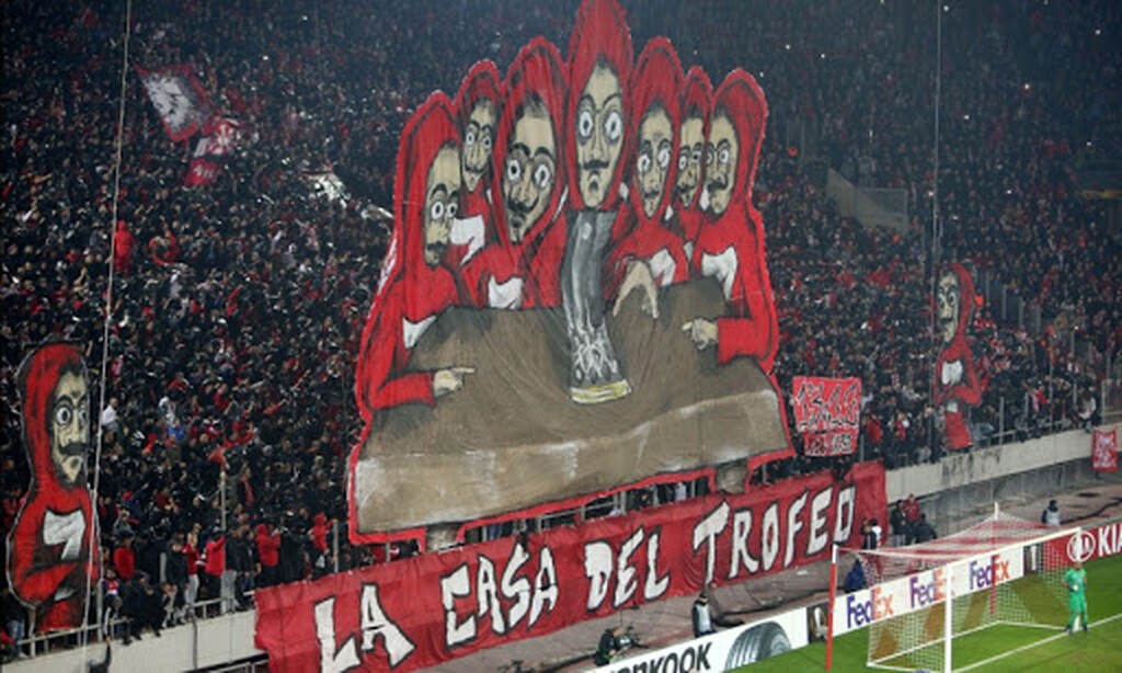 Ολυμπιακός: Το κορεό που «τρέλανε» το La Casa de Papel (video&photos)