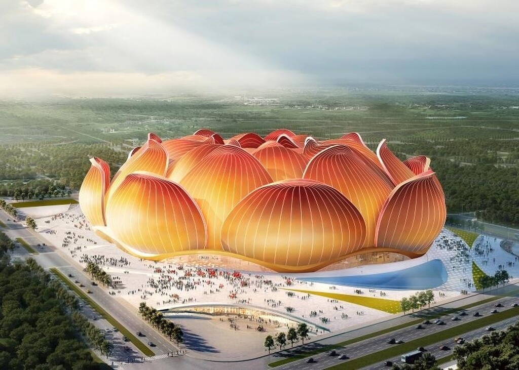 Γκουανγκζού Εβεργκράντε: Το πιο εντυπωσιακό γήπεδο κατασκευάζεται στην Κίνα (photos+video)