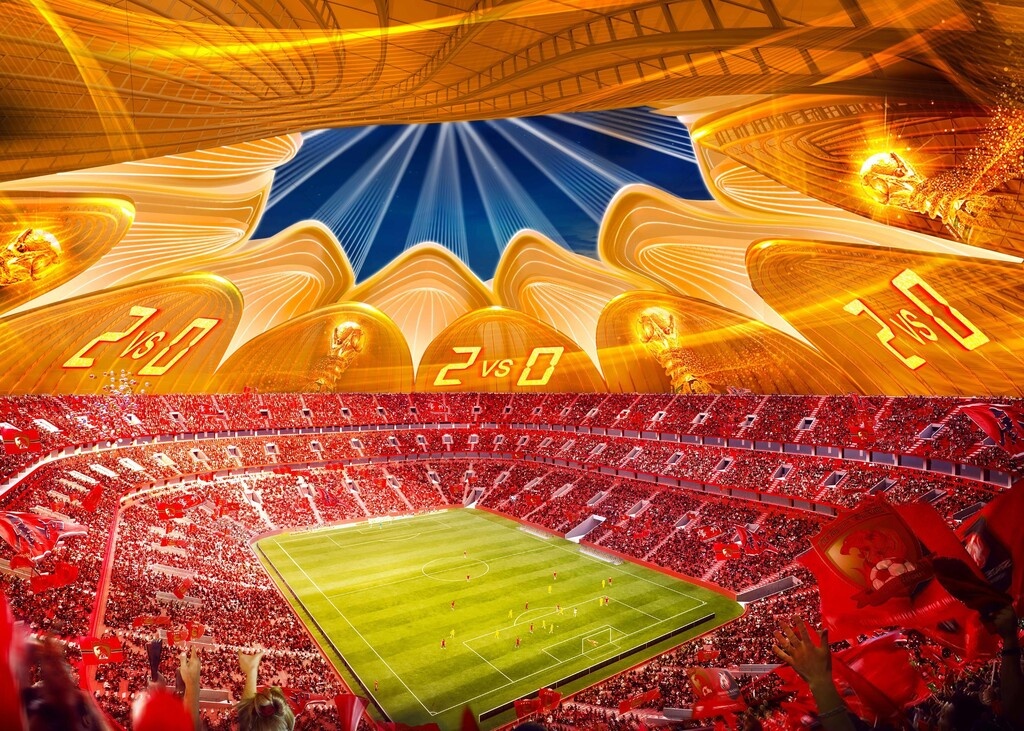 Γκουανγκζού Εβεργκράντε: Το πιο εντυπωσιακό γήπεδο κατασκευάζεται στην Κίνα (photos+video)