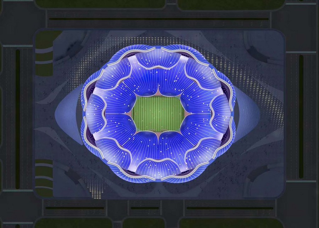 Γκουανγκζού Εβεργκράντε: Το πιο εντυπωσιακό γήπεδο κατασκευάζεται στην Κίνα (photos+video)